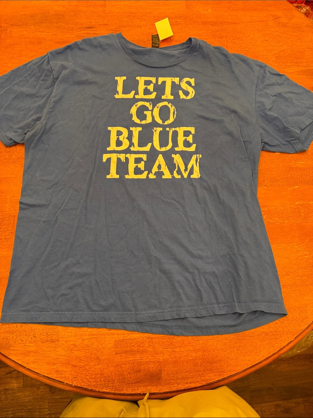 LET'S GO BLUE TEAM Short Sleeve Graphic Tee - Blue xxl